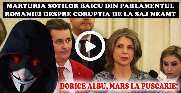 Video – Marturia sotilor Baicu din Parlamentul Romaniei despre CORUPTIA de la SAJ NEAMT!