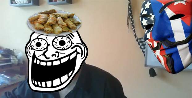 VIDEO: Sarmala de la vestea.net si Americanii de la Anonymous Neamt