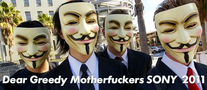 Anonymous Operation Payback #OpSony