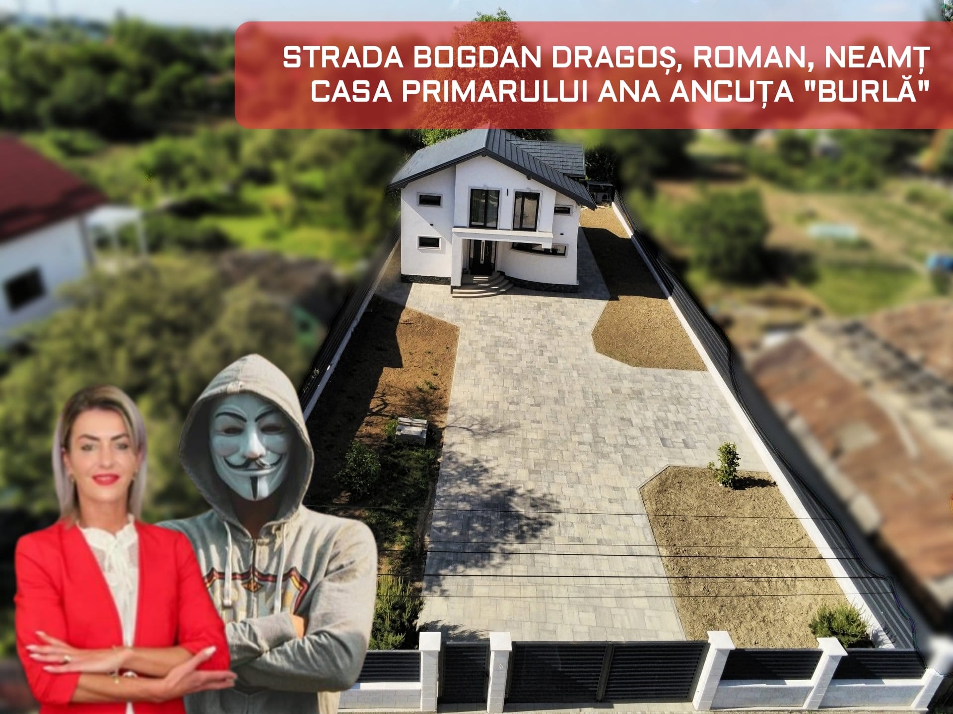 Casa de la Roman a primarului Ana Ancuta BURLA facuta pe banii fraierilor