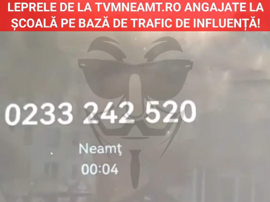 VIDEO – Leprele Corfu de la TVMNEAMT, angajate la scoala din Dobreni pe baza de trafic de influenta