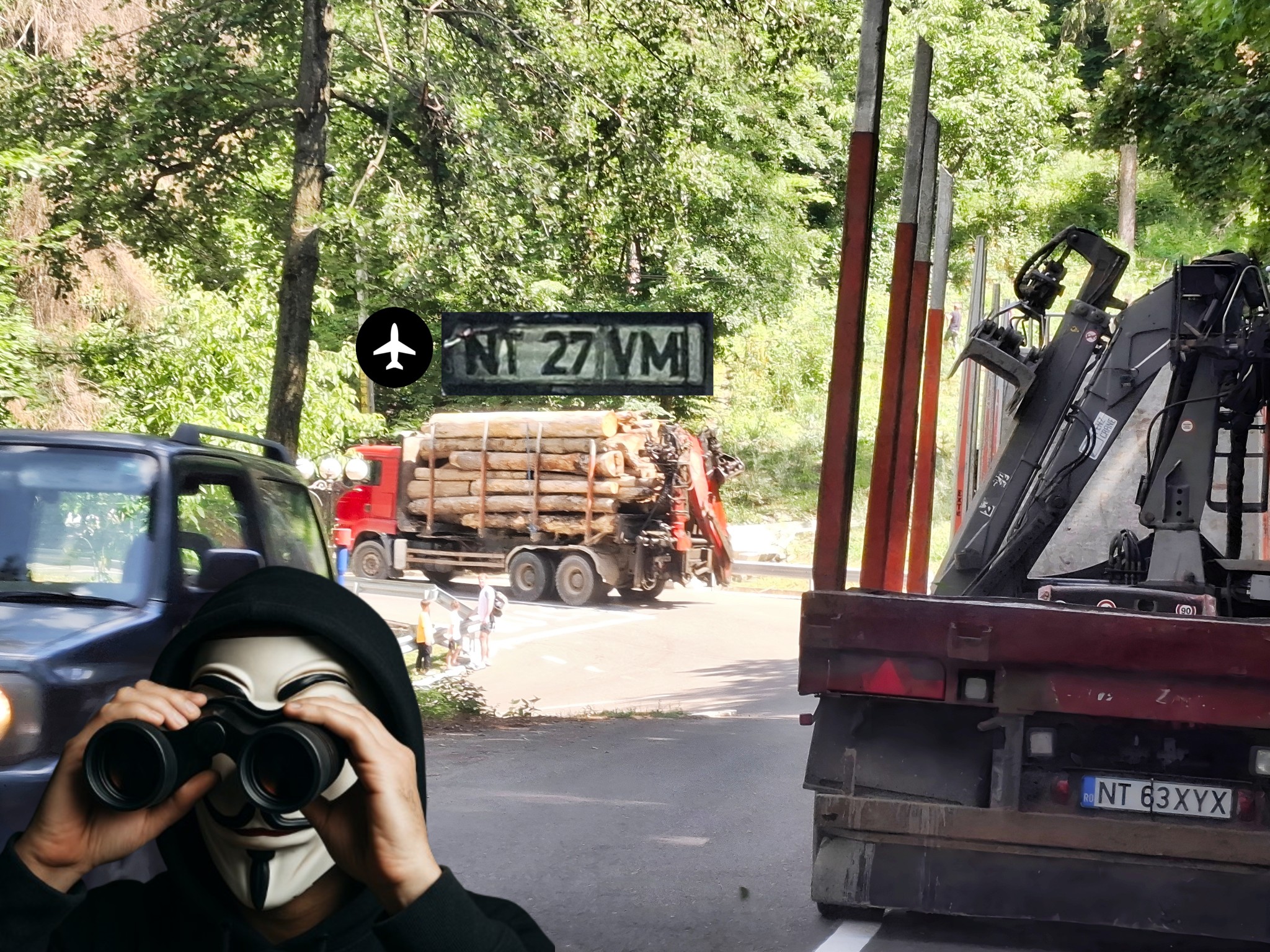 Talharii cu lemnele de la Batca Doamnei, pe mod avion…