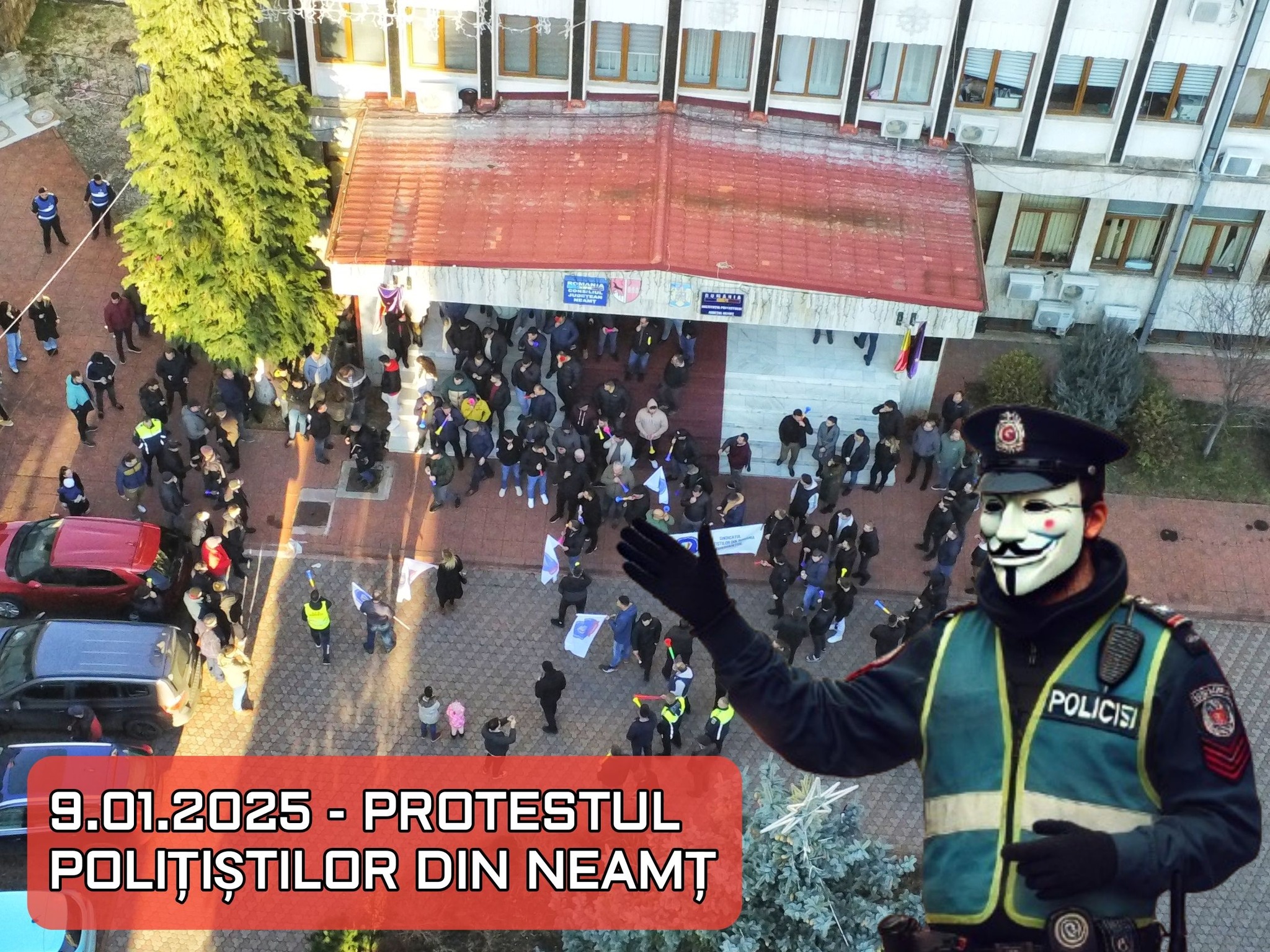 protestul politistilor din neamt anonymous piatra neamt