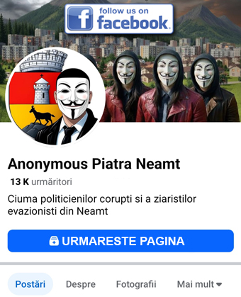 Pagina Facebook Anonymous Piatra Neamt