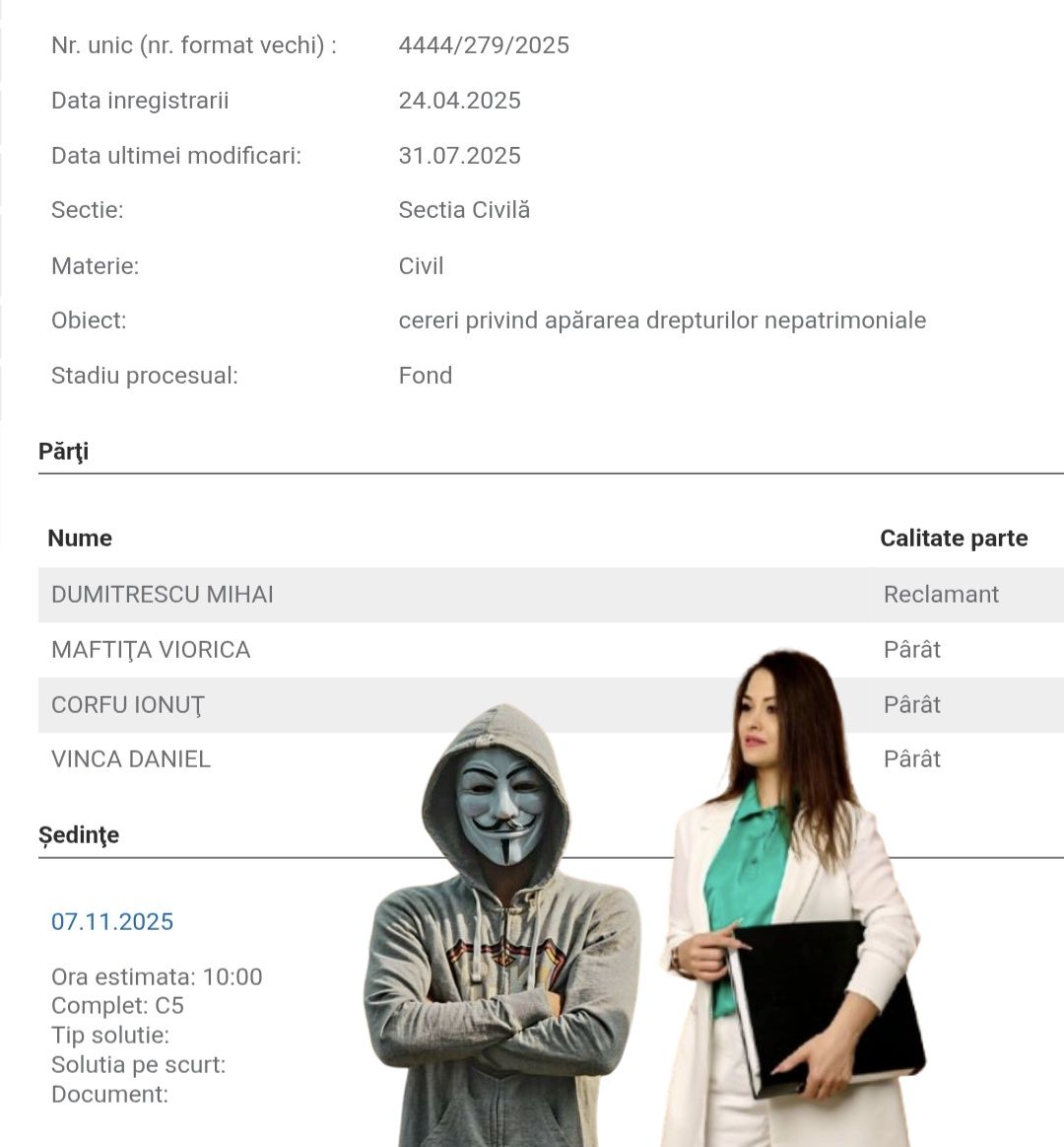 maftita viorica piatra soimului neamt hartuire anonymous piatra neamt