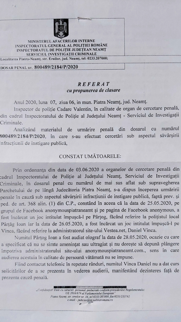 Despre Gunoaiele Din Presa Infecta Si Plangerea Penala