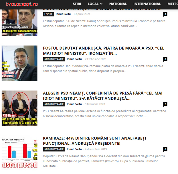 articole false danut andrusca tvmneamt anonymous piatra neamt articole false danut andrusca tvmneamt