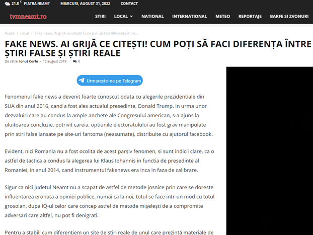 tvmneamt fake news anonymous piatra neamt tvmneamt fake news